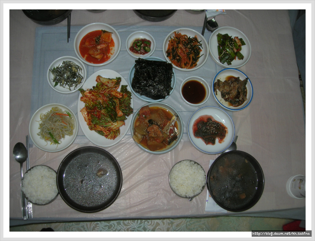 진도의 맛집 궁전식당 뜸북국