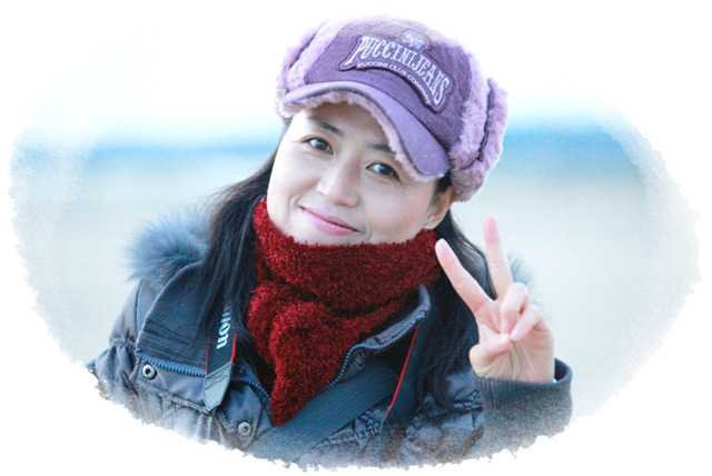 겨울을 배경으로...