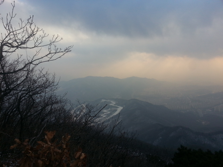아듀~~~ 해넘이 산행 천마산(812m)에서...