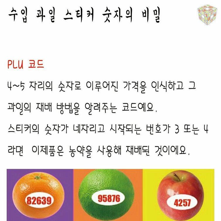 수입과일 알고 드세요! 꼭이요 