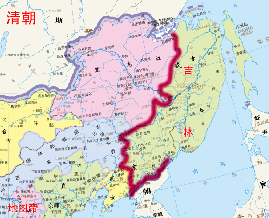 청나라 오대장군(五大將軍)의 관할구역은?